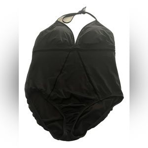Black one piece swimsuit women size 16/18